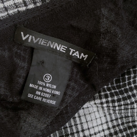 Vivienne Tam mesh plaid midi skirt - Picture 3 of 3